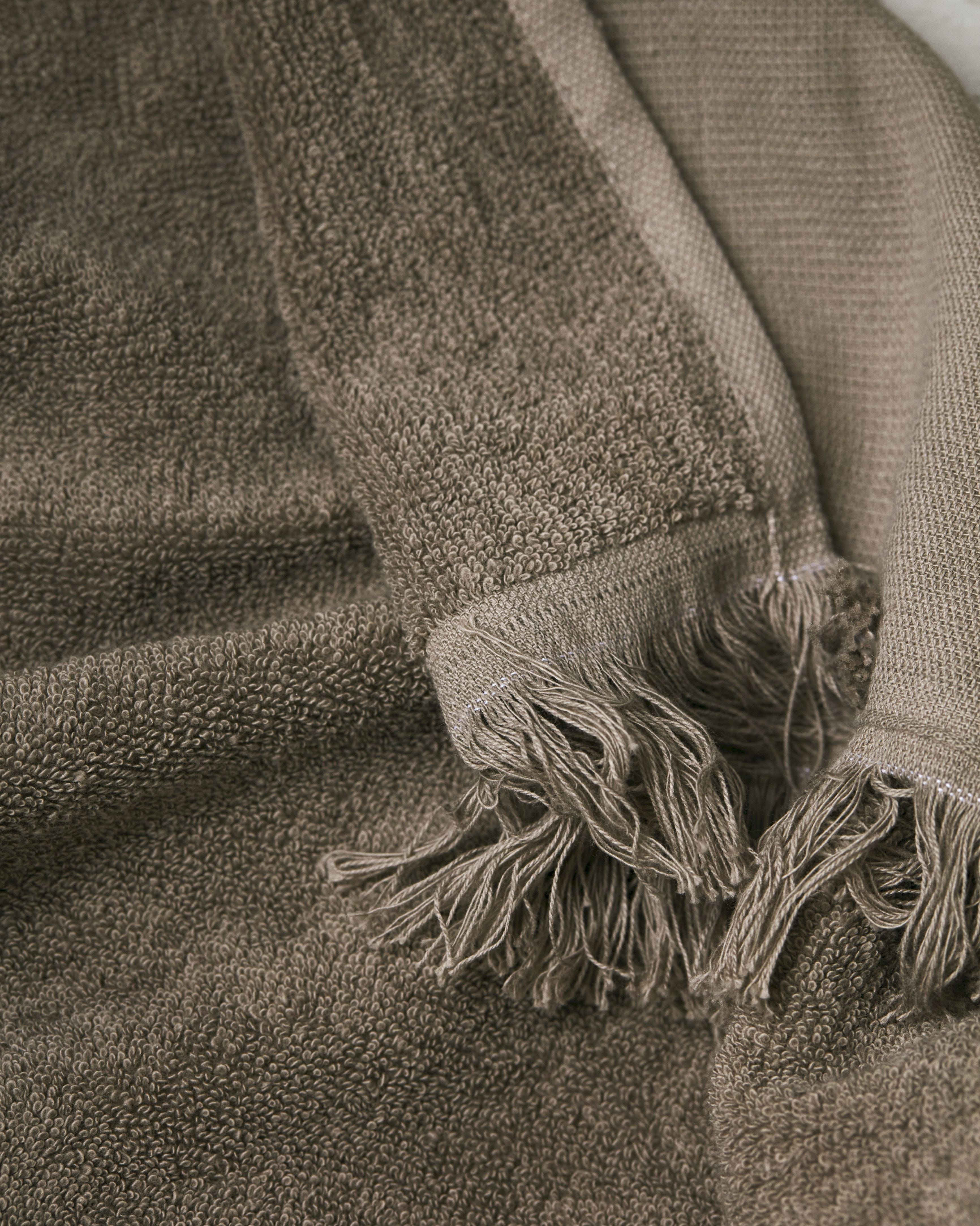 Meraki Lunaria毛巾套2，温暖的灰色