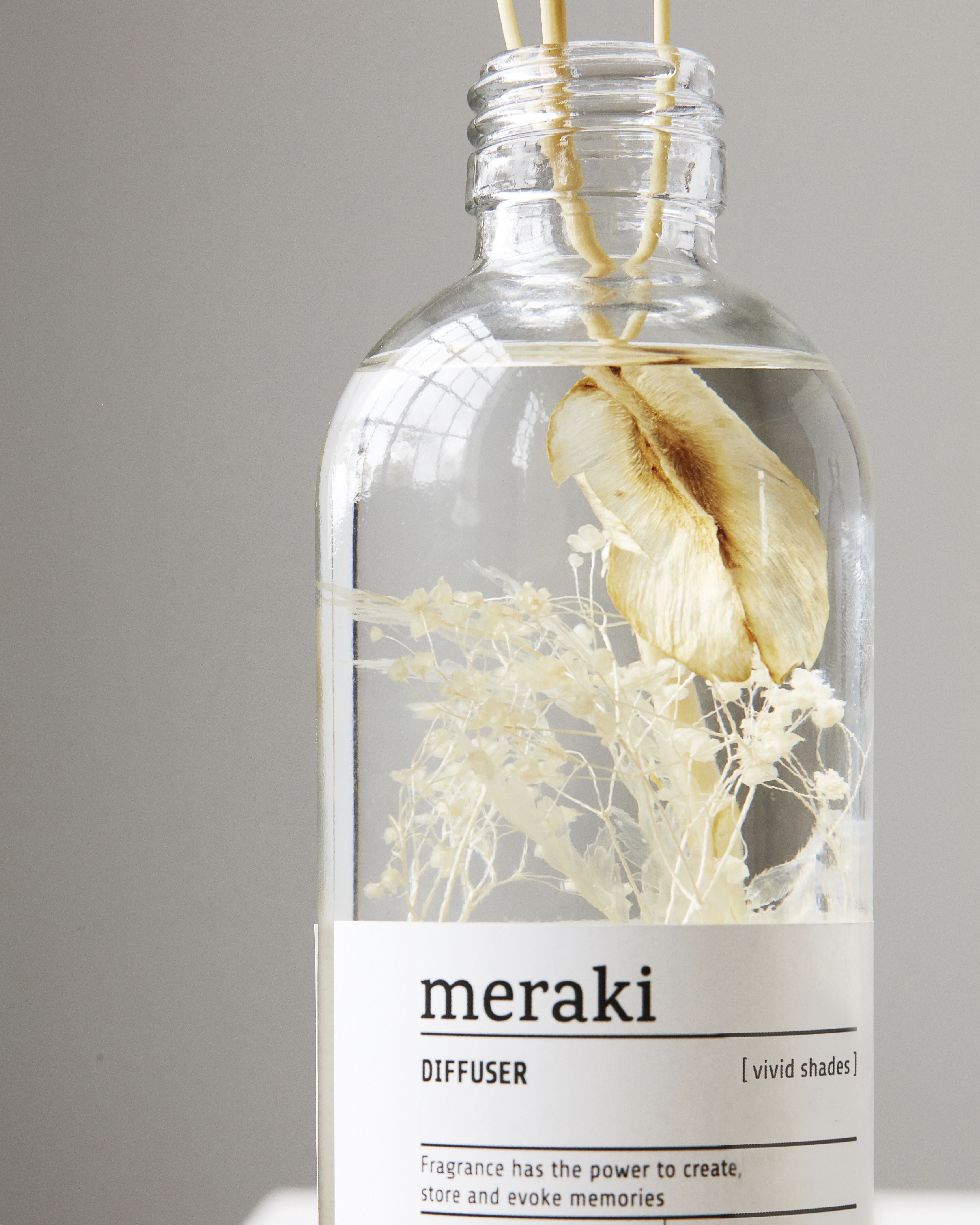 Meraki Diffuseur de parfum avec 7 bâtons, nuances vives