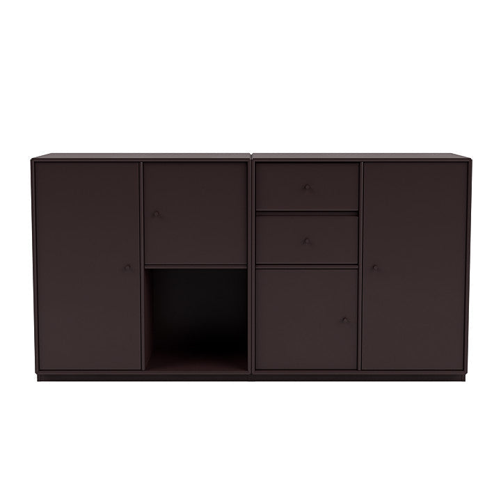 Montana Couple Sideboard With 3 Cm Plinth, Balsamic Brown