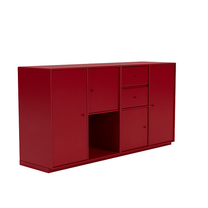 Montana Couple Sideboard With 3 Cm Plinth, Beetroot Red