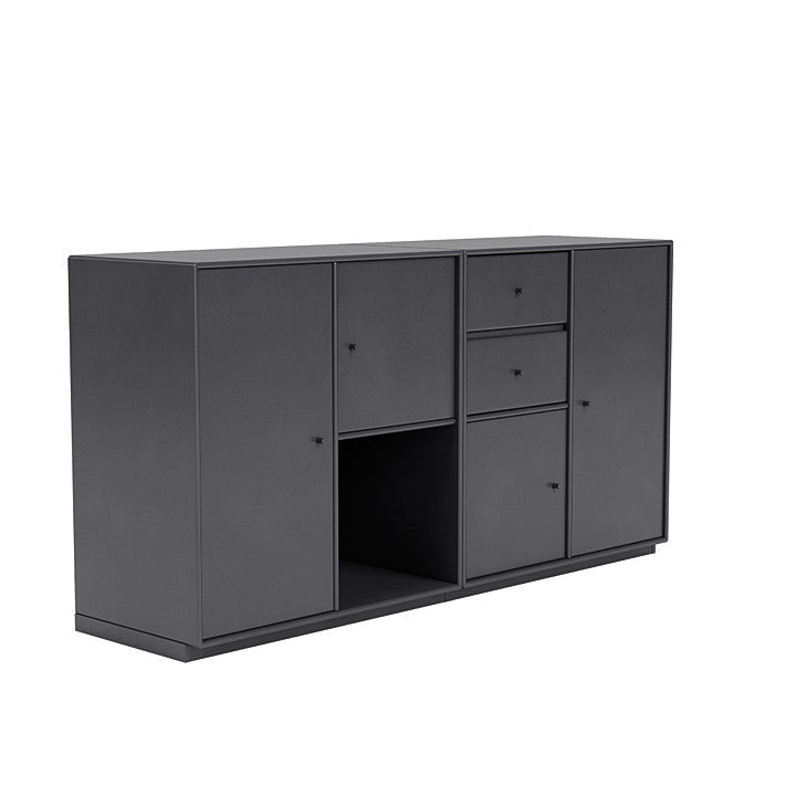 Montana Couple Sideboard With 3 Cm Plinth, Carbon Black