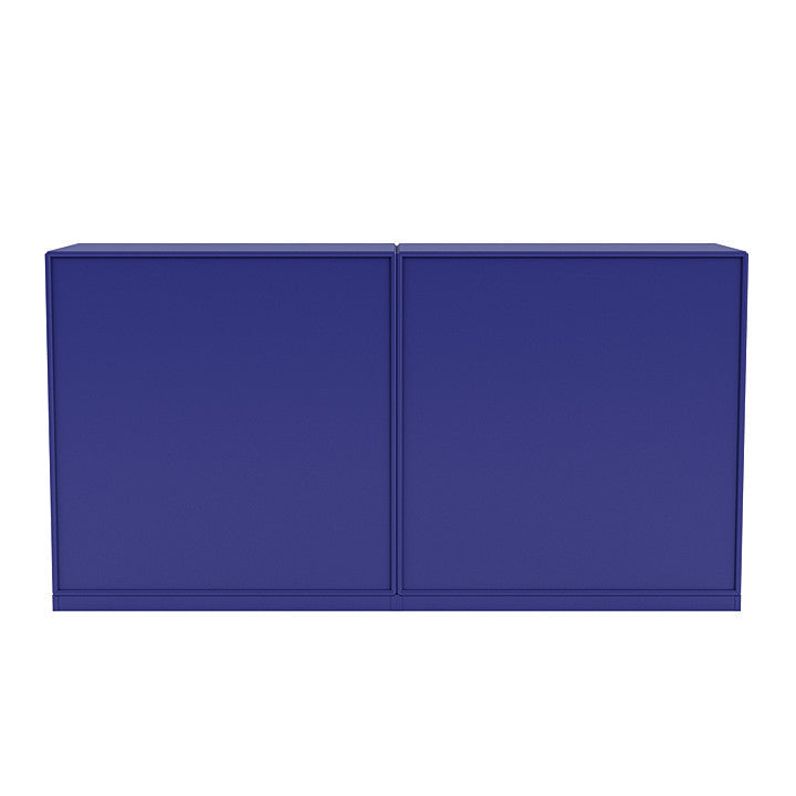 Sideboard di coppia del Montana con plinto da 3 cm, Monarch Blue