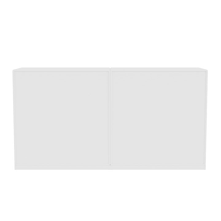 Sideboard della coppia del Montana con plinto da 3 cm, nuovo bianco