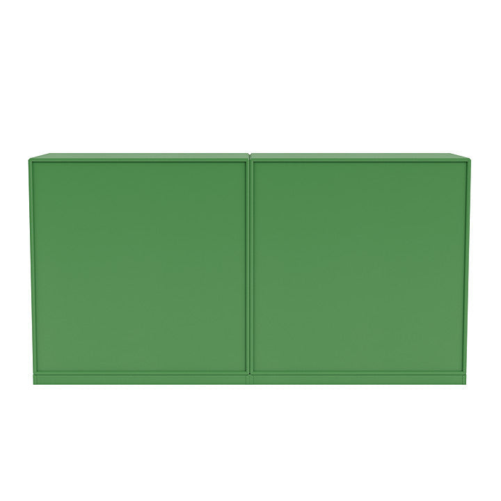 Boucheron de couple Montana avec socle de 3 cm, vert de persil Green