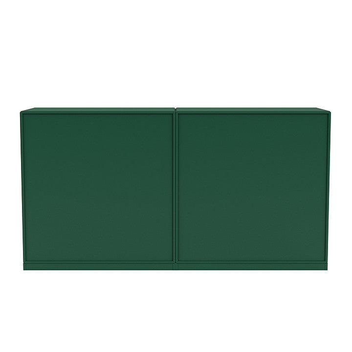 Sideboard della coppia del Montana con plinto da 3 cm, verde pino