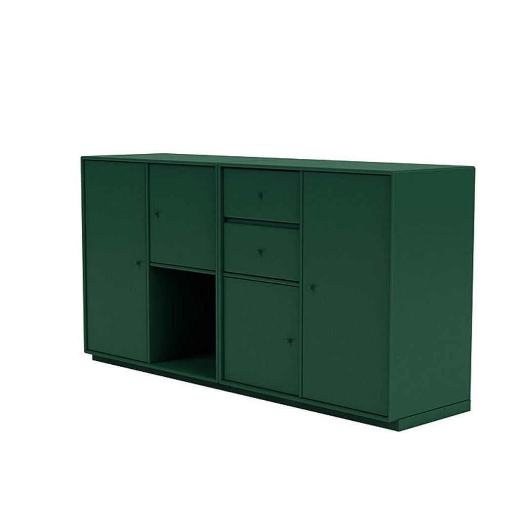 Montana Couple Sideboard With 3 Cm Plinth, Pine Green