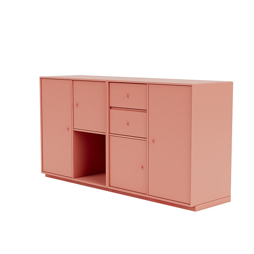 Montana Couple Sideboard With 3 Cm Plinth, Rhubarb Red