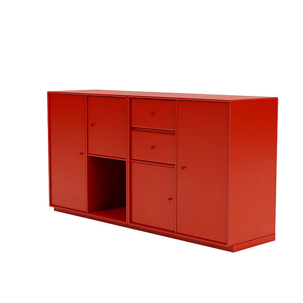 Montana Couple Sideboard With 3 Cm Plinth, Rosehip Red
