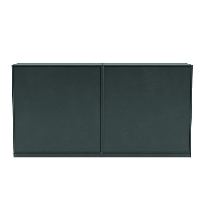 Montana -Paar Sideboard mit 3 cm Sockel, schwarzer Jade
