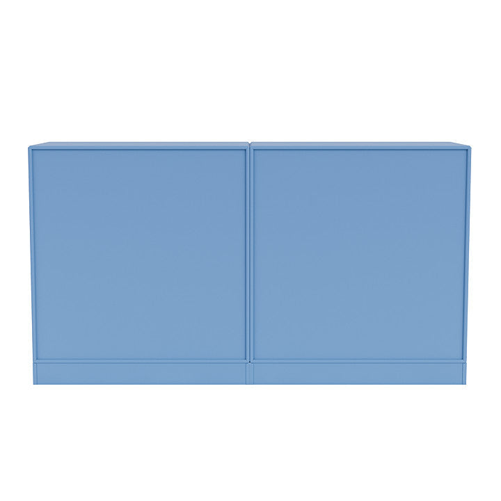 Sideboard della coppia del Montana con plinto da 7 cm, azzurro blu