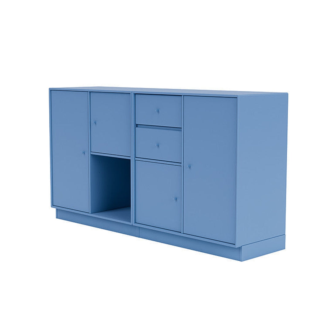 蒙大拿州夫妇餐具柜，有7厘米的基座，蓝色