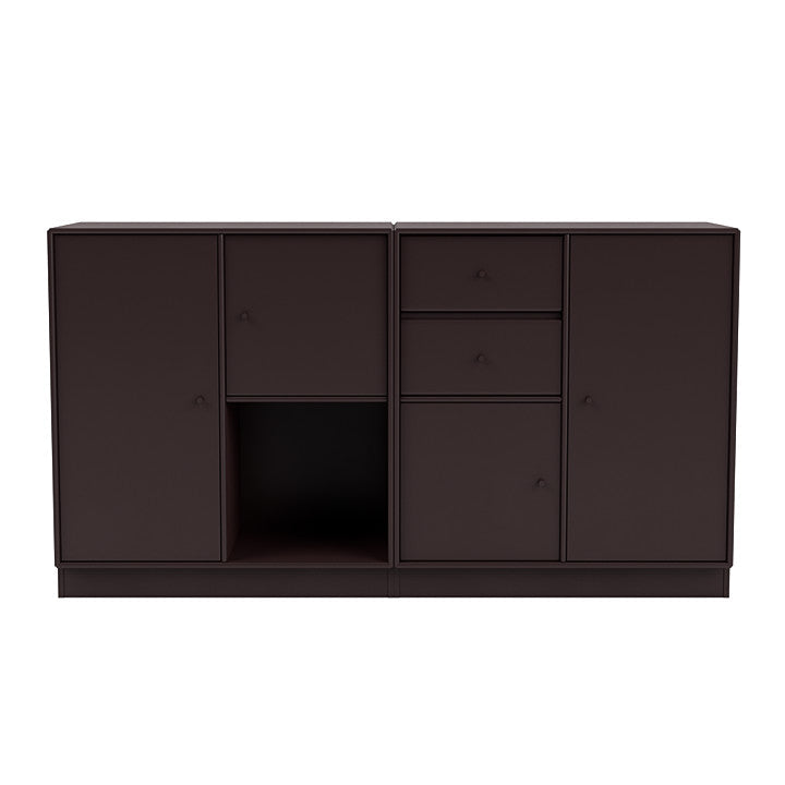 Montana Couple Sideboard With 7 Cm Plinth, Balsamic Brown