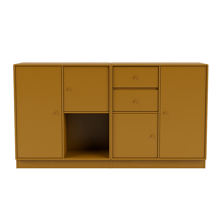 Montana Couple Sideboard With 7 Cm Plinth, Amber Yellow