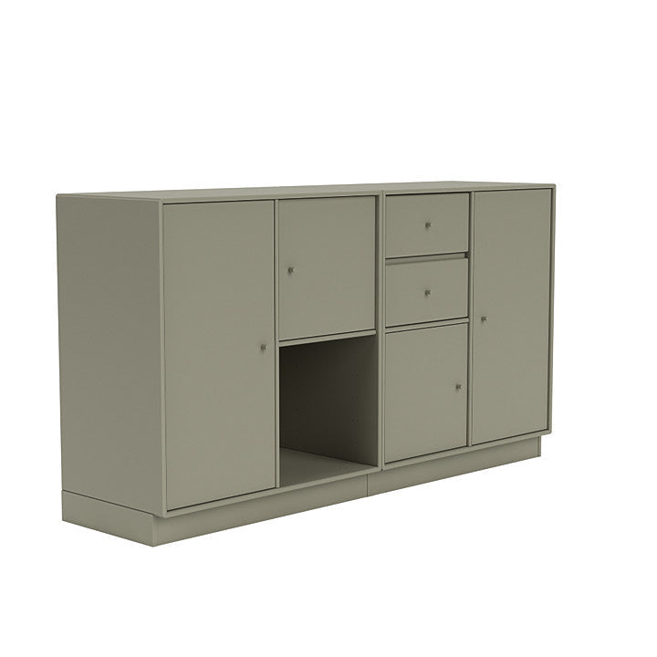 Montana Couple Sideboard With 7 Cm Plinth, Fennel Green