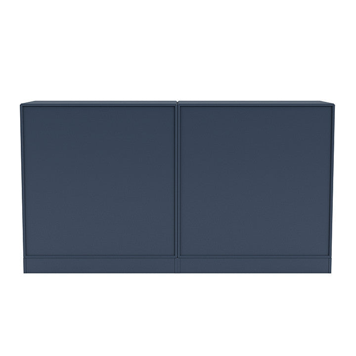 Montana -Paar Sideboard mit 7 cm Sockel, Juniper Blau