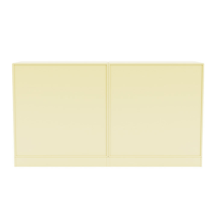 Boucheron de couple Montana avec socle de 7 cm, jaune de camomille