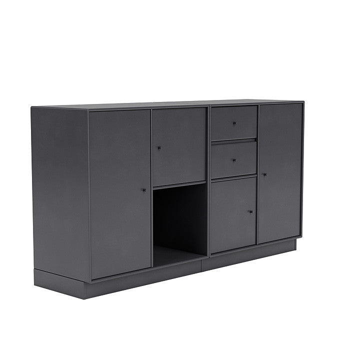 Montana Couple Sideboard With 7 Cm Plinth, Carbon Black
