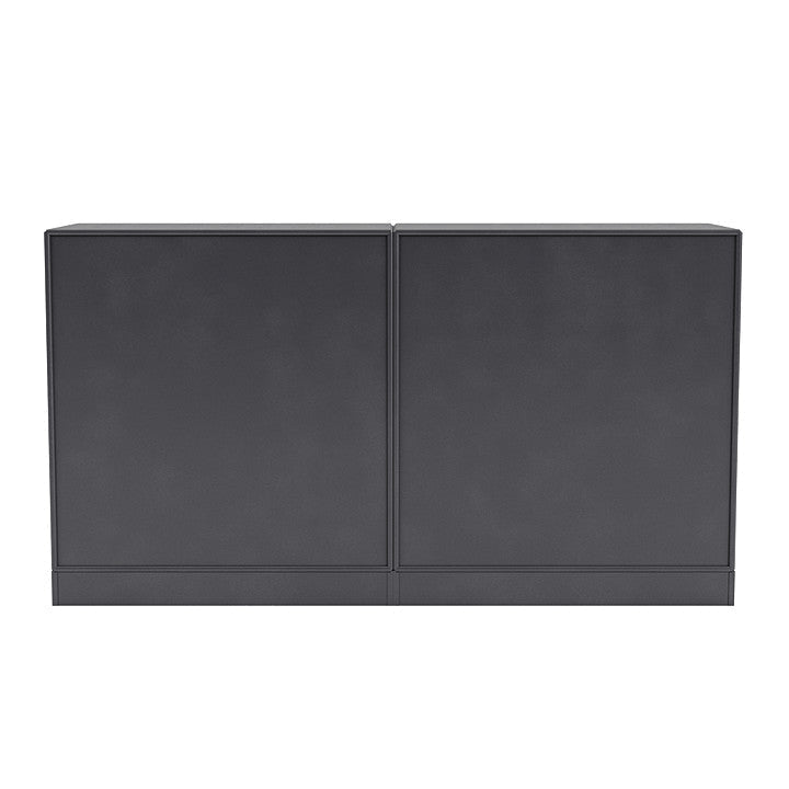 Montana Pare Pare Board con zócalo de 7 cm, negro de carbono