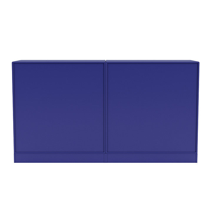 Sideboard di coppia del Montana con plinto da 7 cm, Monarch Blue
