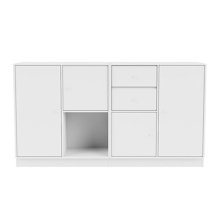 Montana Couple Sideboard With 7 Cm Plinth, Snow White