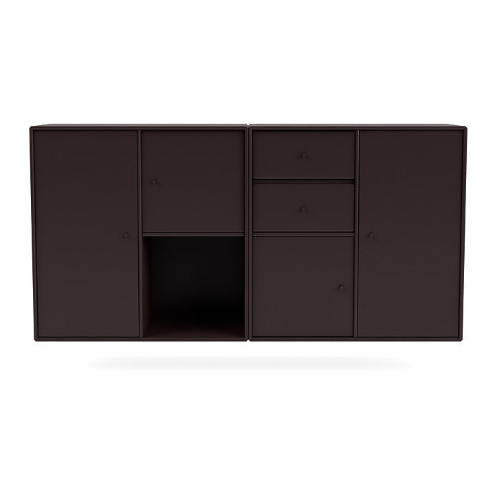 Montana Couple Sideboard With Suspension Rail, Balsamic Brown