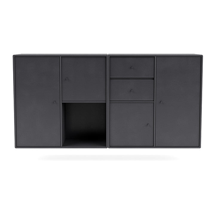 Montana Couple Sideboard With Suspension Rail, Carbon Black
