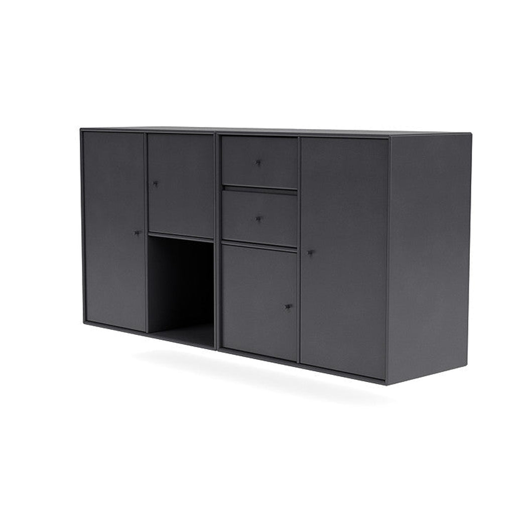 Montana Couple Sideboard With Suspension Rail, Carbon Black