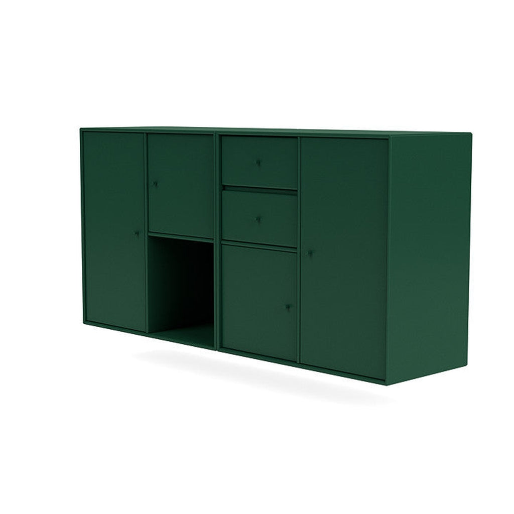 Montana Couple Sideboard With Suspension Rail, Pine Green