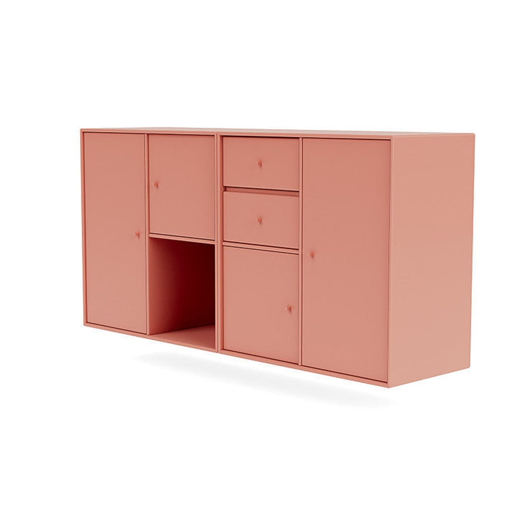 Montana Couple Sideboard With Suspension Rail, Rhubarb Red