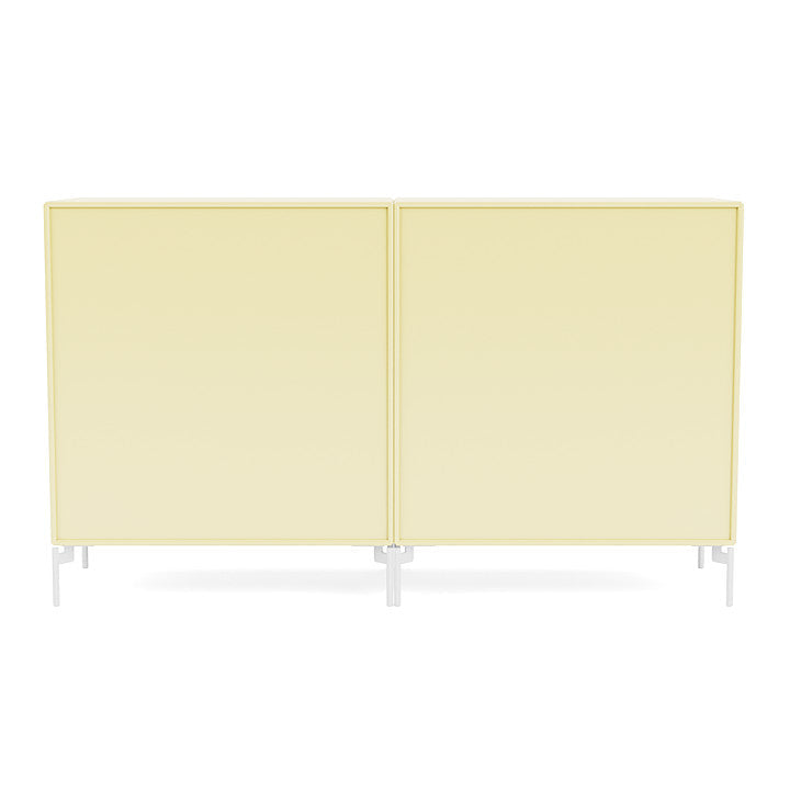 Montana Couple Sideboard With Legs, Camomile/Snow White