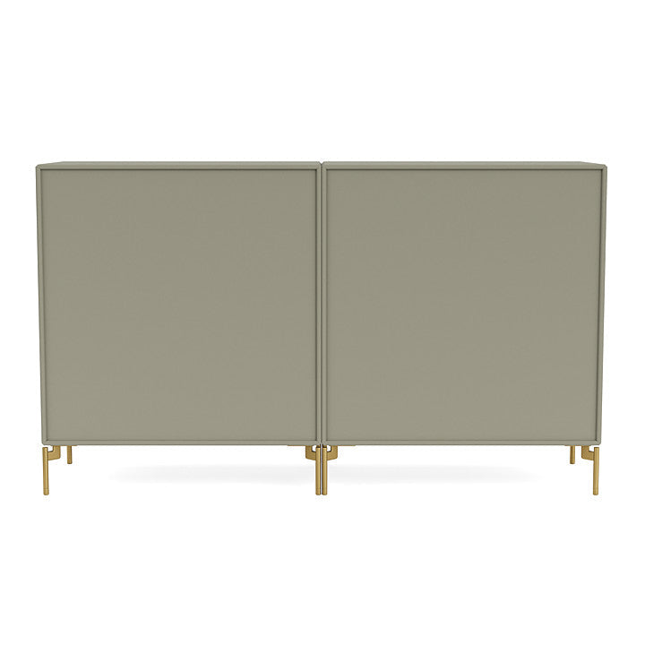 Montana Couple Sideboard With Legs, Fennel/Brass