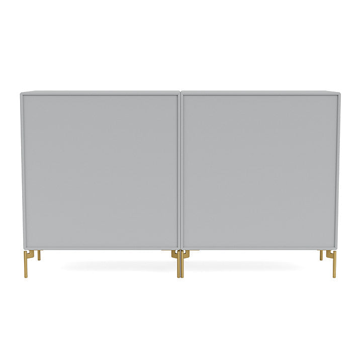 Montana Couple Sideboard With Legs, Fjord/Brass