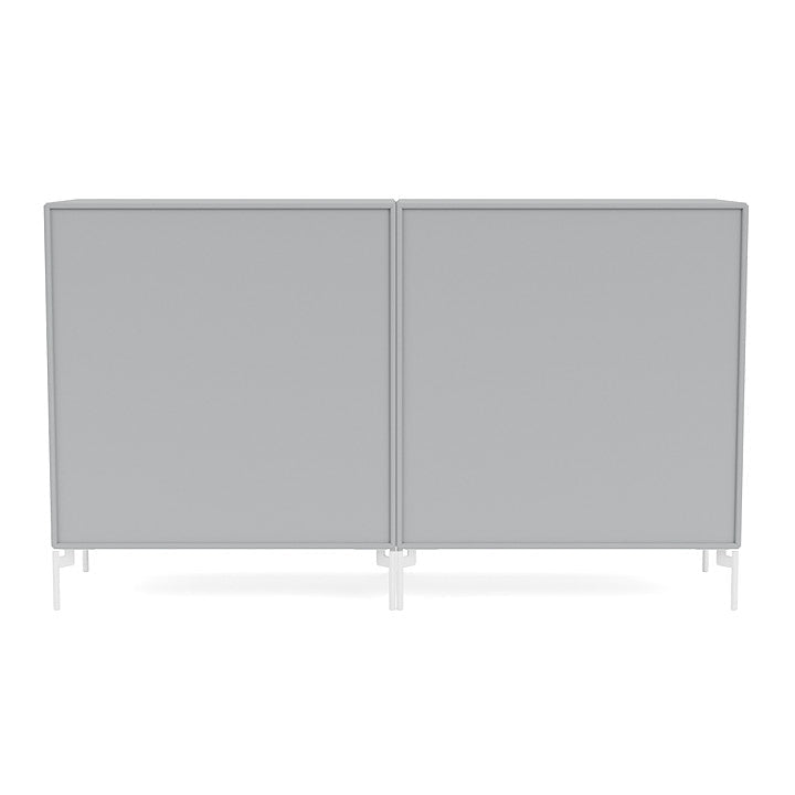 Montana Couple Sideboard With Legs, Fjord/Snow White