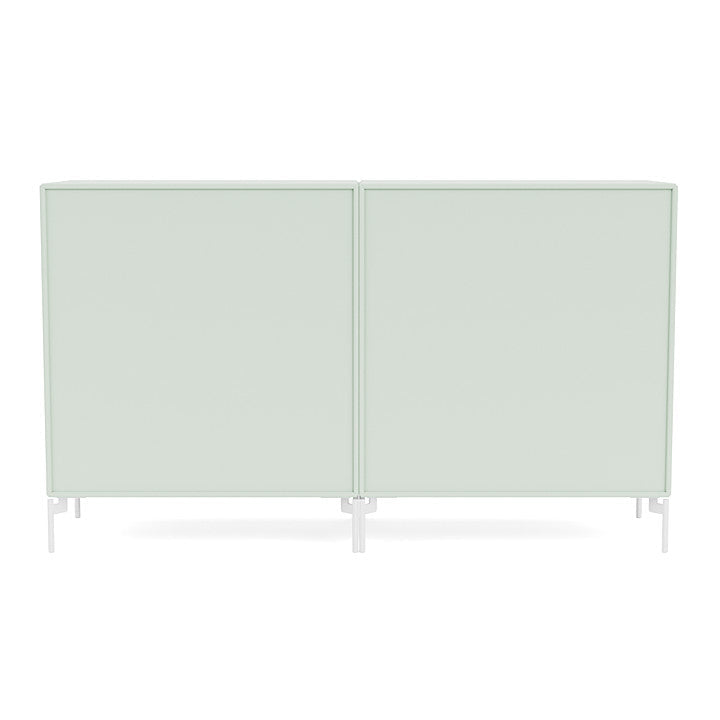 Montana Couple Sideboard With Legs, Mist/Snow White