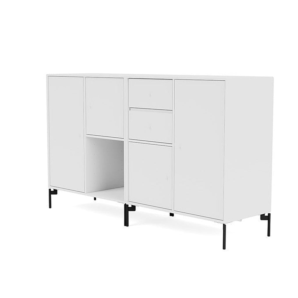Montana Couple Sideboard With Legs, New White/Black