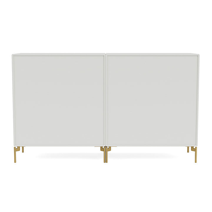 Montana Couple Sideboard With Legs, Nordic/Brass