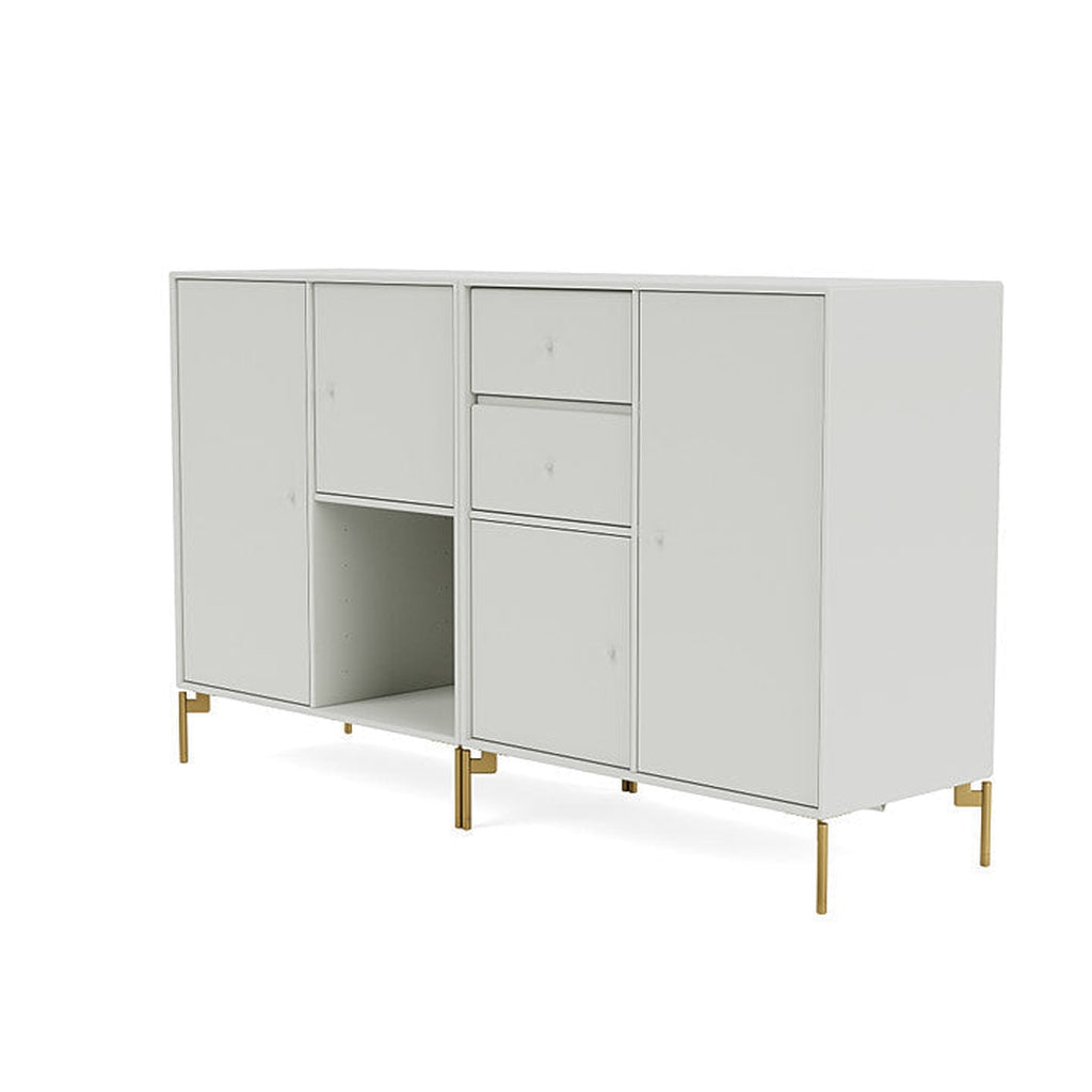Montana Couple Sideboard With Legs, Nordic/Brass