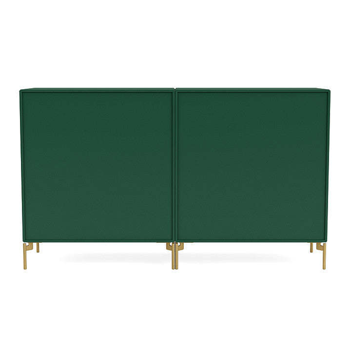 Montana Couple Sideboard With Legs, Pine/Brass