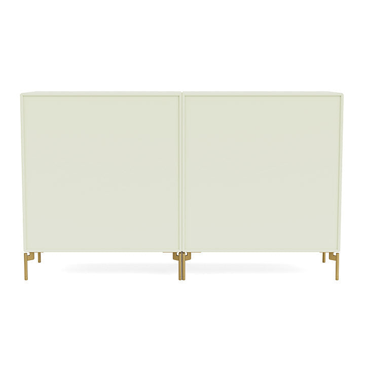 Montana Couple Sideboard With Legs, Pomelo/Brass