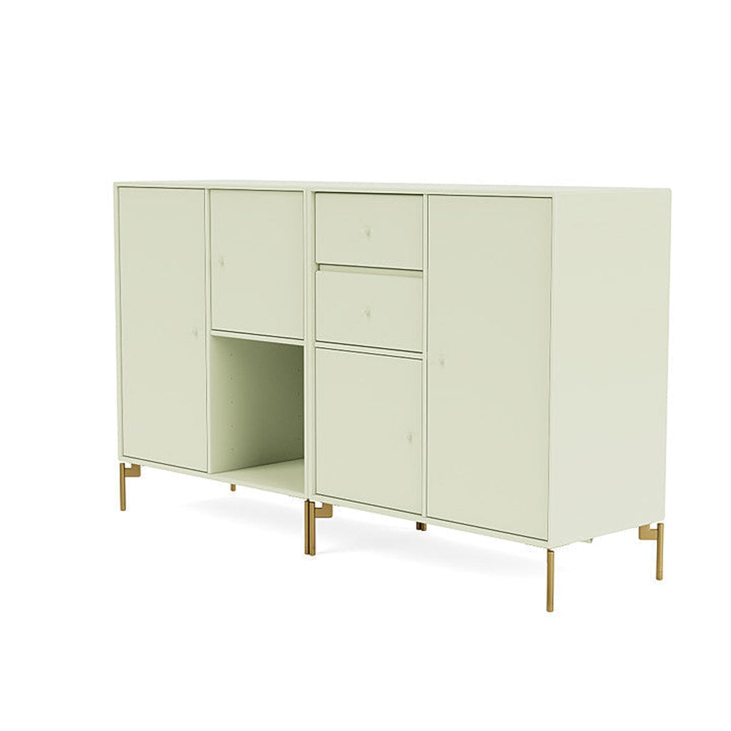 Montana Couple Sideboard With Legs, Pomelo/Brass