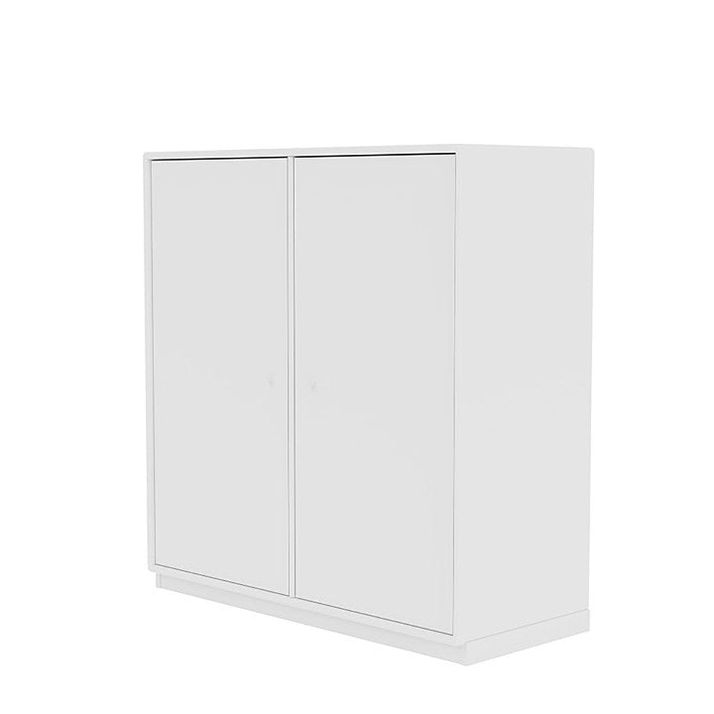 Cabinet de couverture du Montana avec socle de 3 cm, nouveau blanc