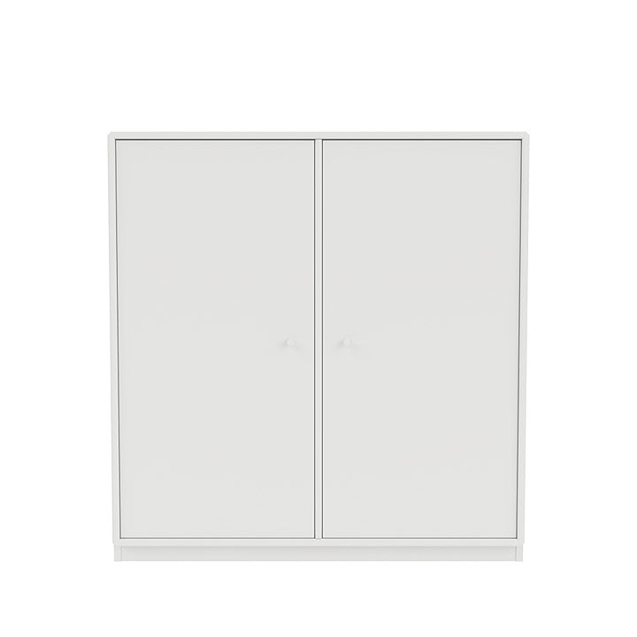 Cabinet de couverture du Montana avec socle de 3 cm, blanc