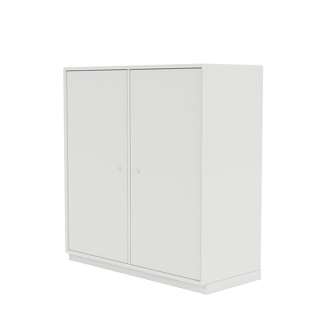 Cabinet de couverture du Montana avec socle de 3 cm, blanc