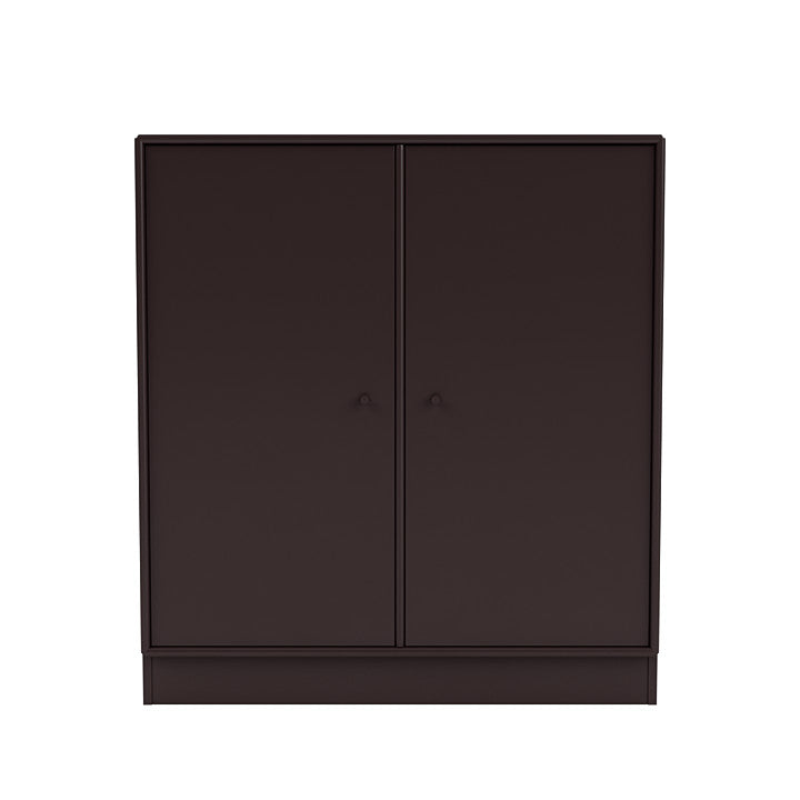 Cabinet de couverture du Montana avec du socle de 7 cm, brun balsamique
