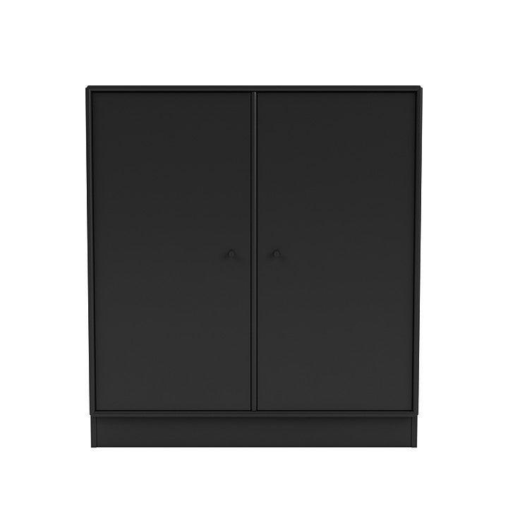 Cabinet de couverture du Montana avec du socle de 7 cm, noir
