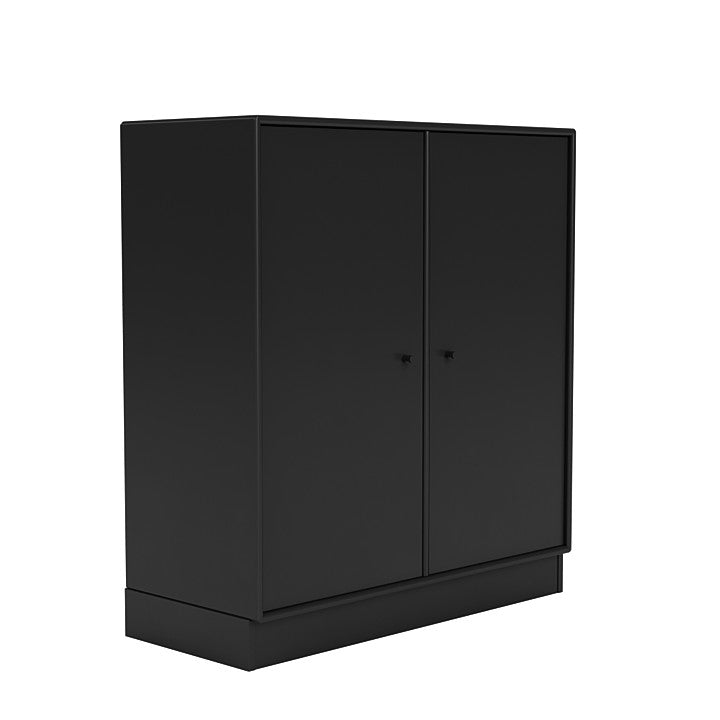 Cabinet di copertura del Montana con plinto da 7 cm, nero