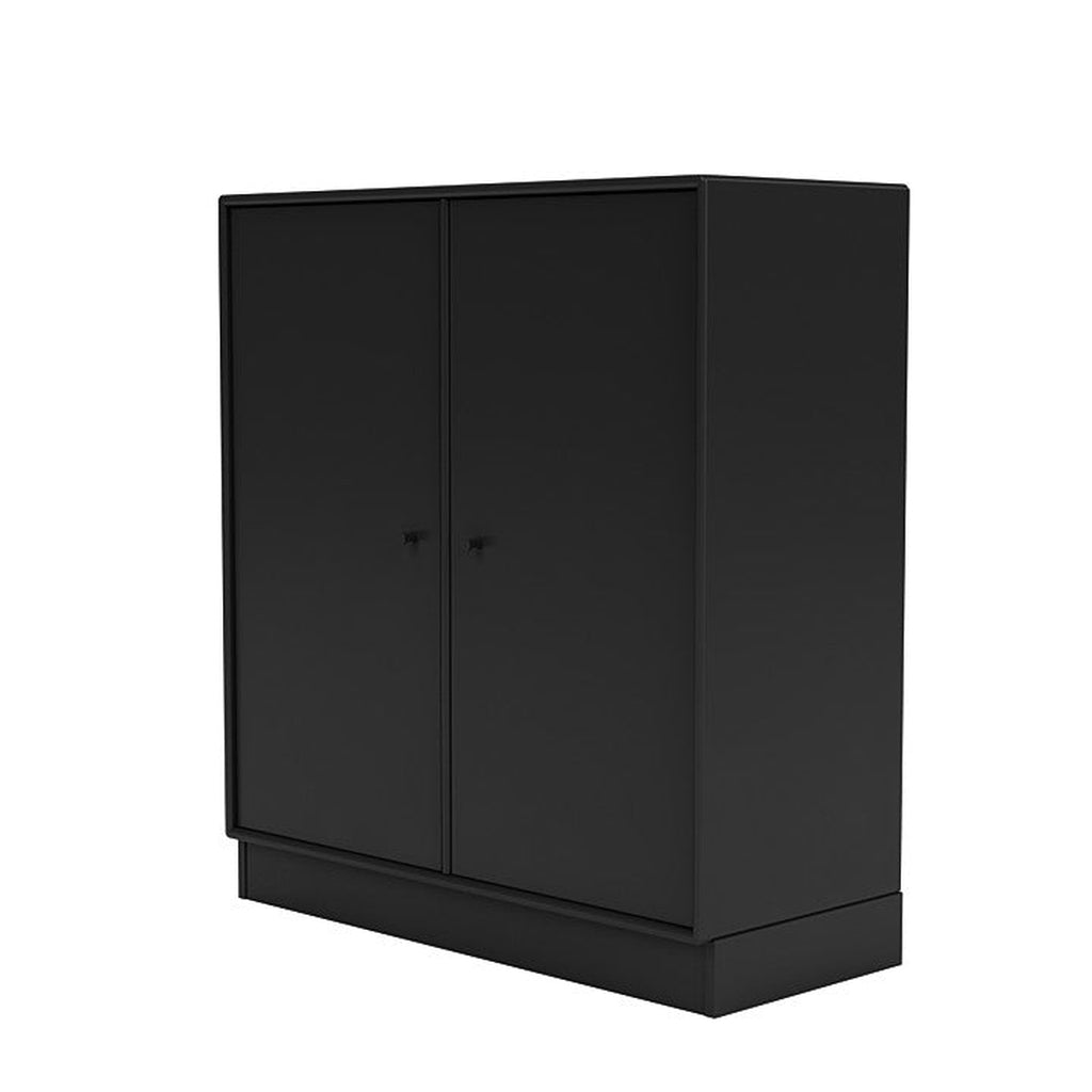 Cabinet de couverture du Montana avec du socle de 7 cm, noir