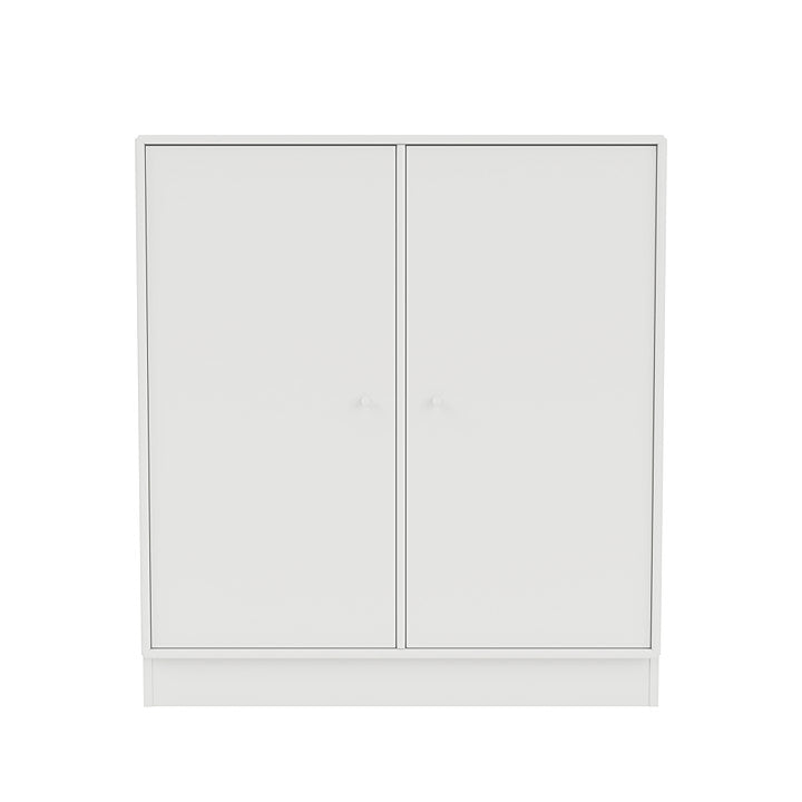 Cabinet de couverture du Montana avec du socle de 7 cm, blanc