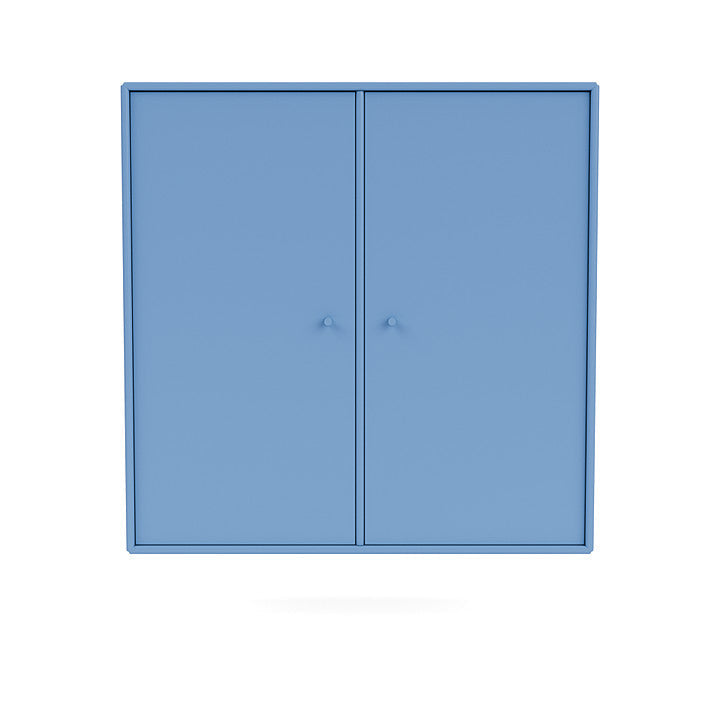 Montana Cover Cabinet met ophangrail, Azure Blue