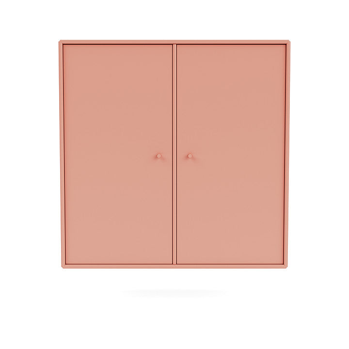 Montana Cover Cabinet met ophangrail, rabarber rood